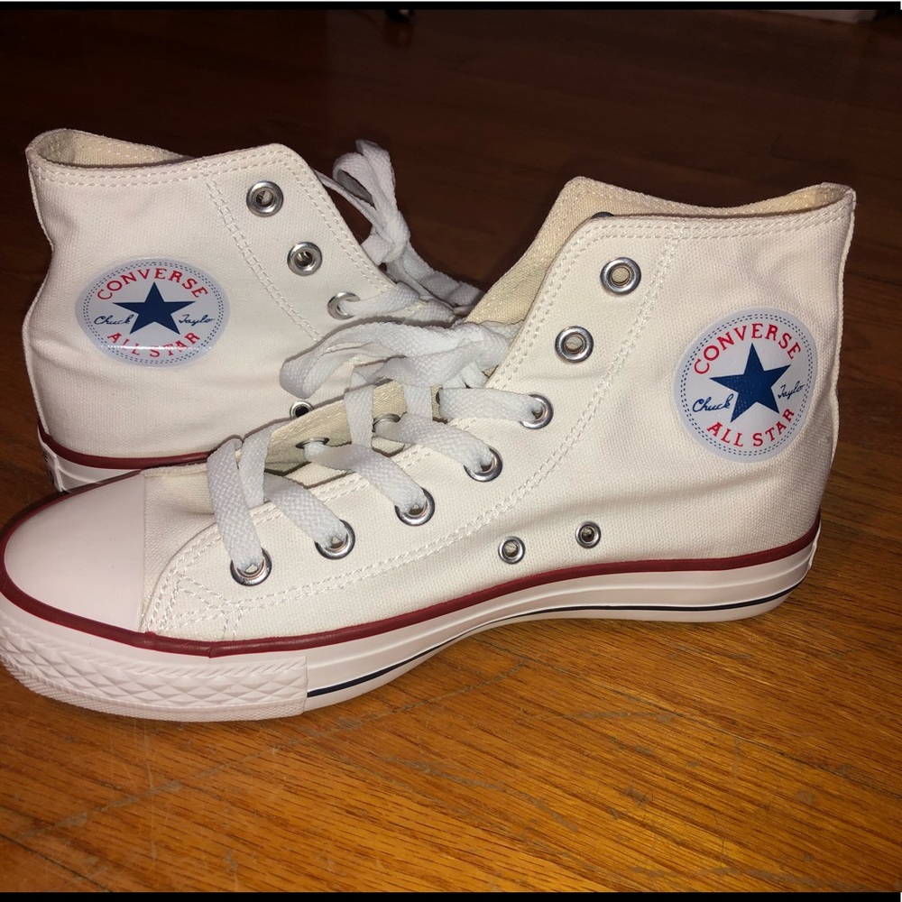 Women’s high top white converse
